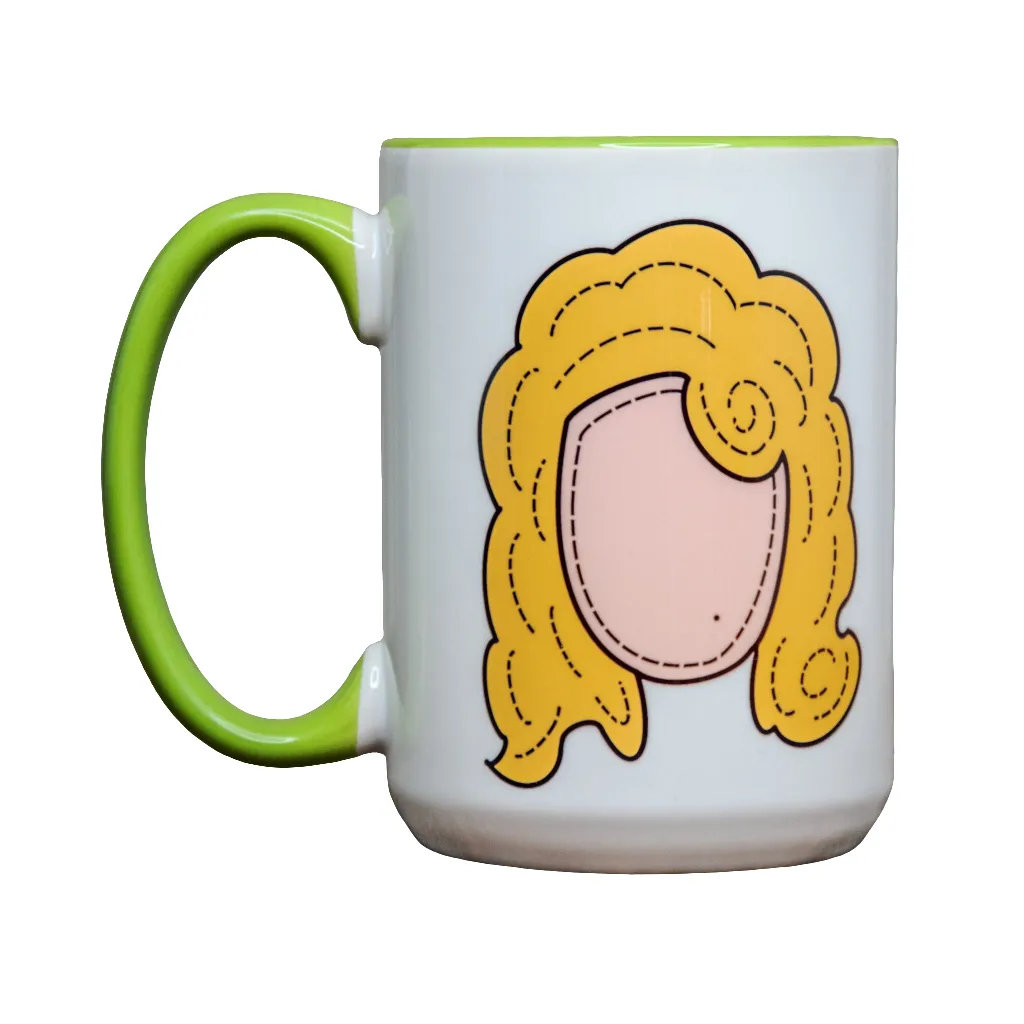 The Icon Series Mugs | The LARGE Coffee Cup | Hand printed original artwork mugs | Dolly