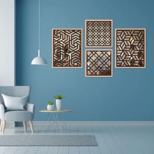 The WoWart Wall Hanging Mirror Frame (WDJ-BC-37, 10X13/10X10 inches)