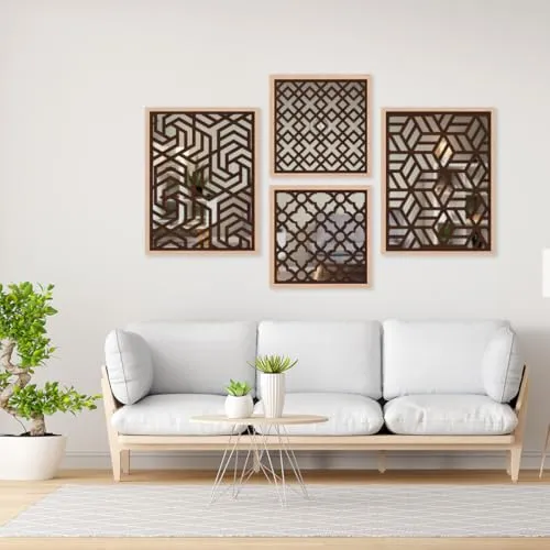 The WoWart Wall Hanging Mirror Frame (WDJ-BC-37, 10X13/10X10 inches)