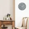 Thomas Kent 12" Arabic Wall Clock Flax Blue