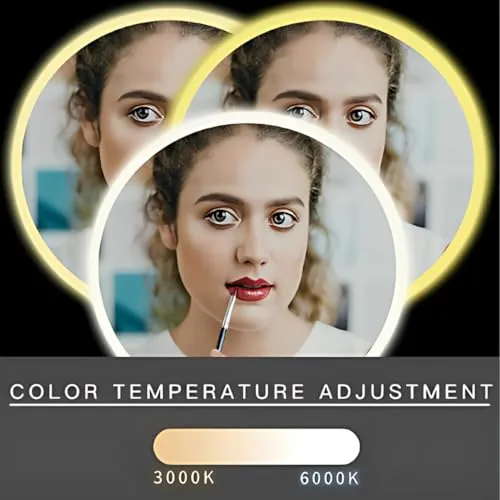 Touch LED Mirror Rectangular Touch Sensor LED Wall Mirror with 3 Light Modes – Perfect for Bedroom, Bathroom, and Living Room (18X24 (inch))