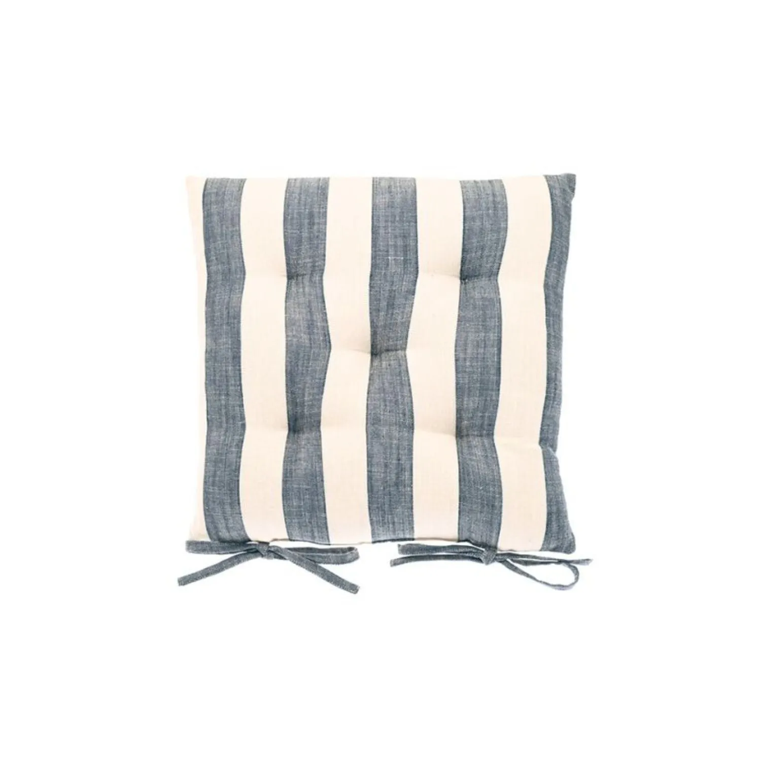 Walton & Co Wide Stripe Seat Pad with Ties