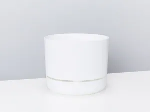 White Selfwatering Pots 215mm