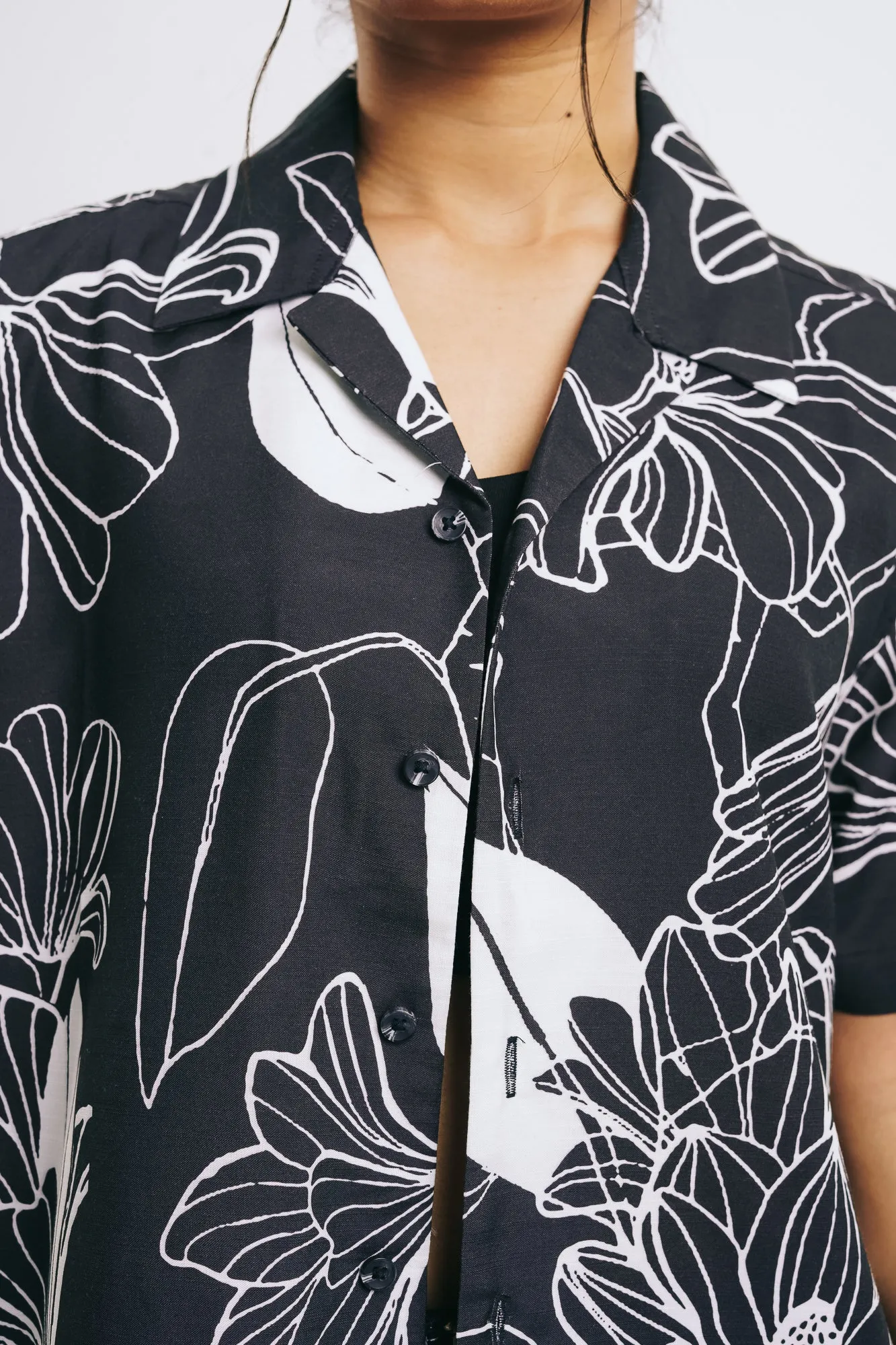 Women's Abstract Floral Shirt