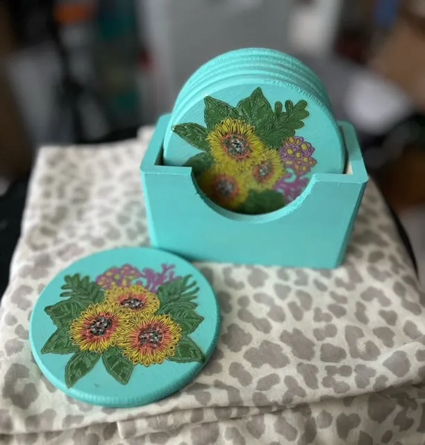 Wood Coasters - Set of 6