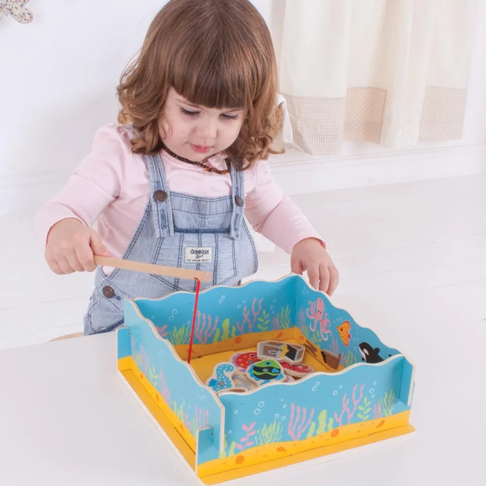 Wooden Magnetic Fishing Game