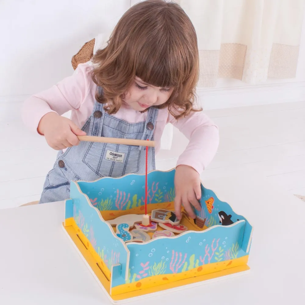 Wooden Magnetic Fishing Game