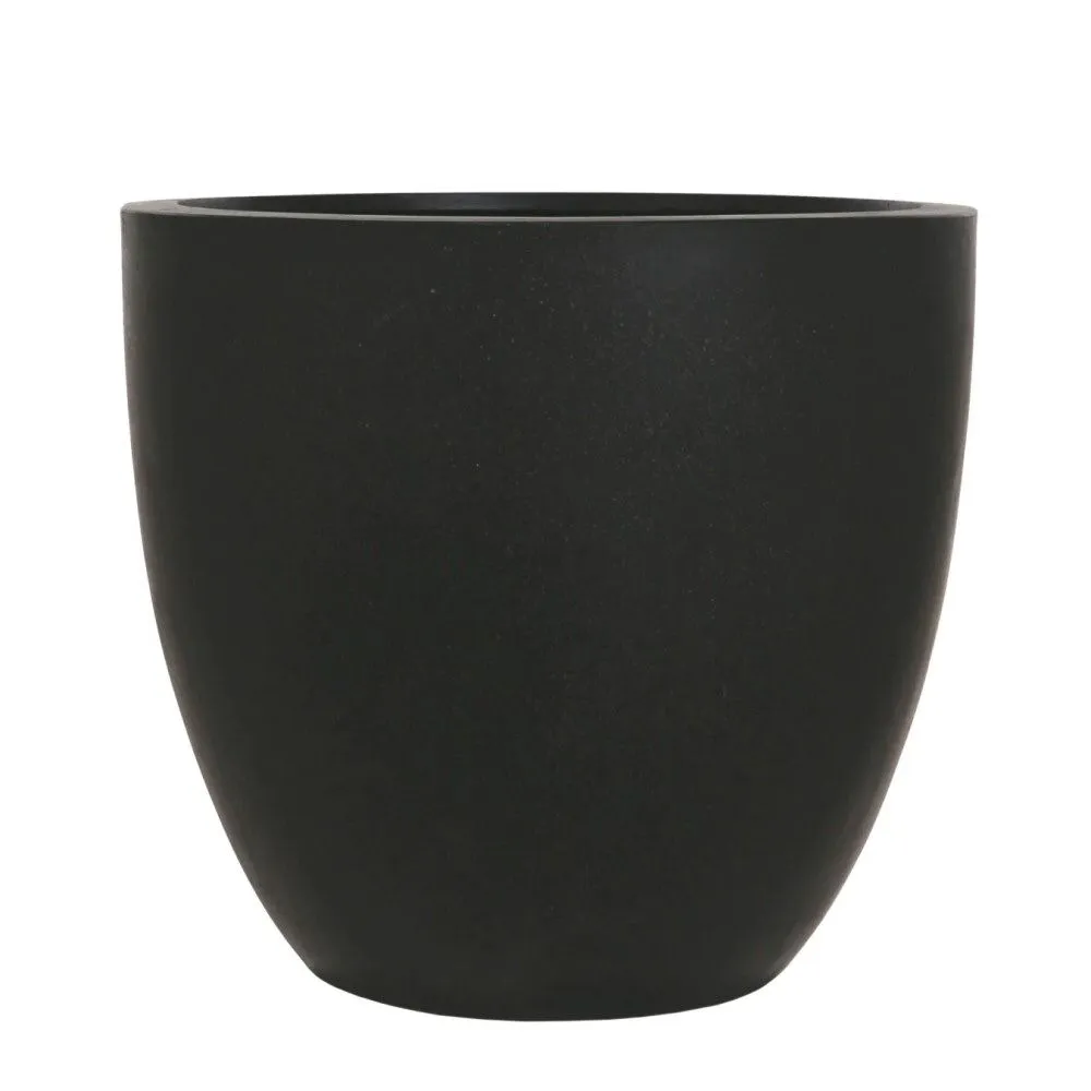 Woodlodge 21cm Black Polylite Egg Planter