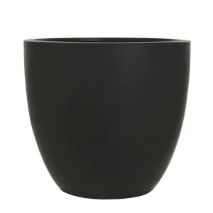 Woodlodge 21cm Black Polylite Egg Planter