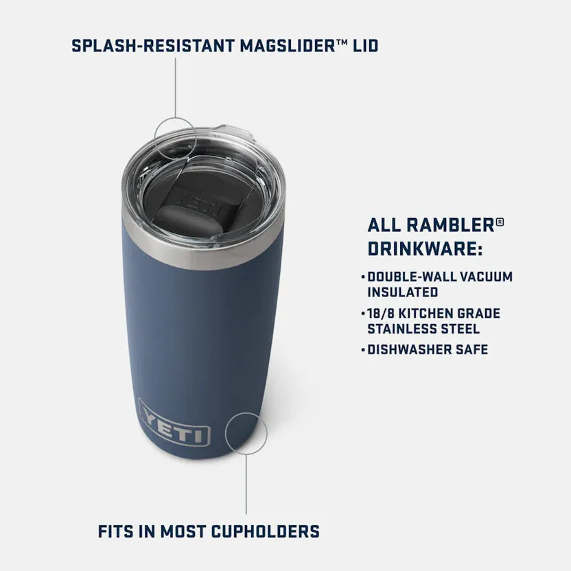 YETI Rambler 10 OZ (296ml) Tumbler With Magslider Lid - Black
